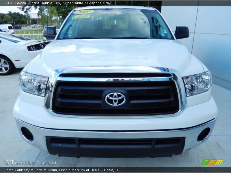 Super White / Graphite Gray 2010 Toyota Tundra Double Cab