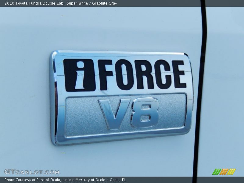 Super White / Graphite Gray 2010 Toyota Tundra Double Cab