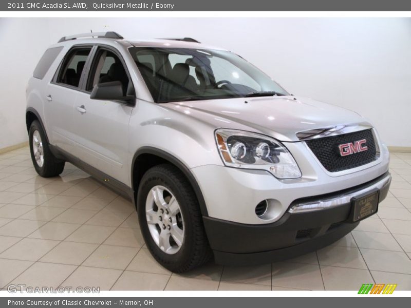 Quicksilver Metallic / Ebony 2011 GMC Acadia SL AWD