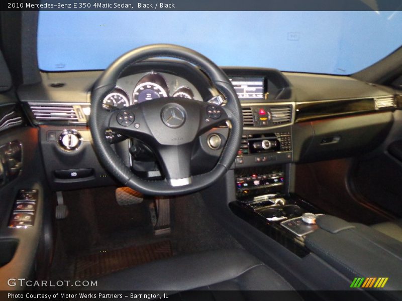 Black / Black 2010 Mercedes-Benz E 350 4Matic Sedan
