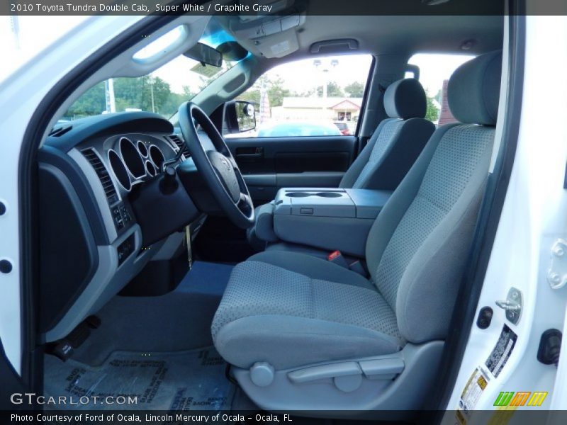 Super White / Graphite Gray 2010 Toyota Tundra Double Cab