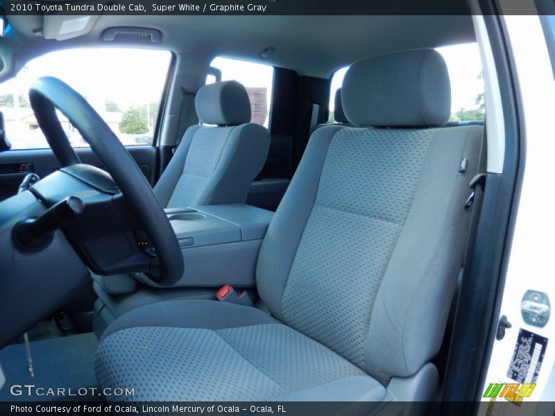 Super White / Graphite Gray 2010 Toyota Tundra Double Cab