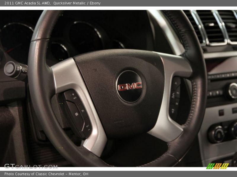 Quicksilver Metallic / Ebony 2011 GMC Acadia SL AWD