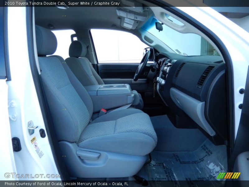 Super White / Graphite Gray 2010 Toyota Tundra Double Cab
