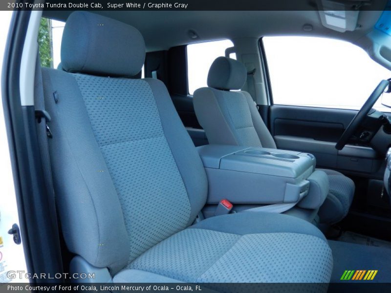 Super White / Graphite Gray 2010 Toyota Tundra Double Cab