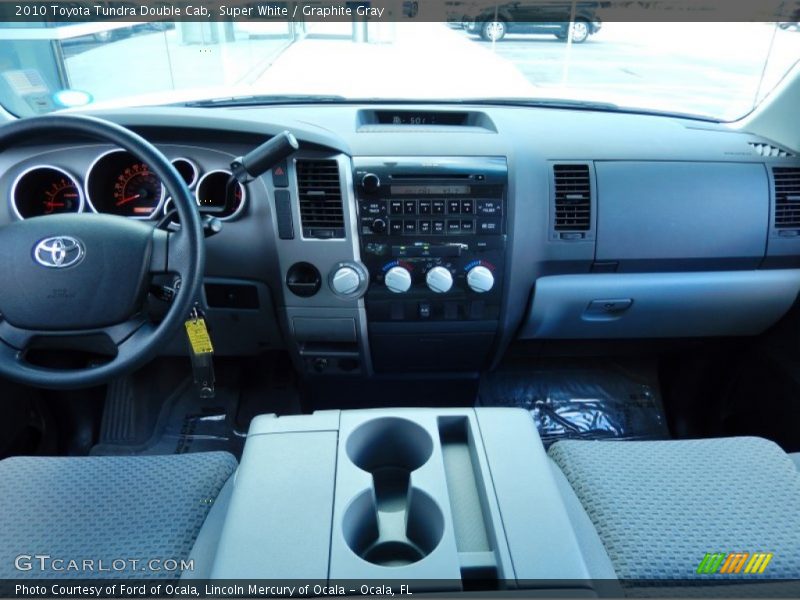 Super White / Graphite Gray 2010 Toyota Tundra Double Cab
