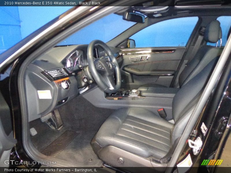 Black / Black 2010 Mercedes-Benz E 350 4Matic Sedan
