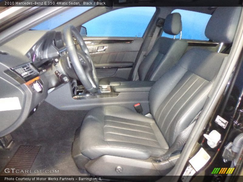 Black / Black 2010 Mercedes-Benz E 350 4Matic Sedan