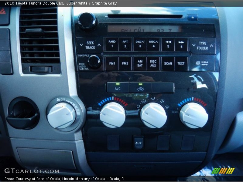 Super White / Graphite Gray 2010 Toyota Tundra Double Cab