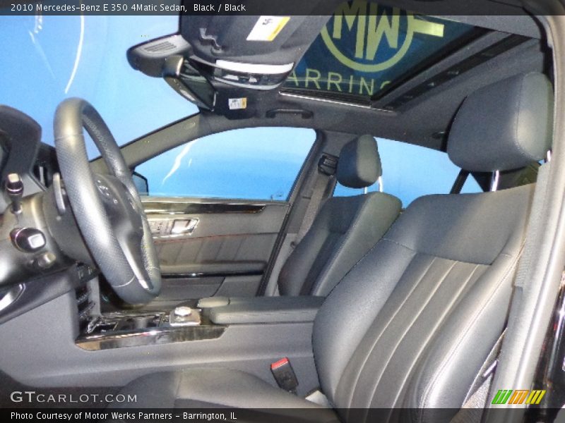 Black / Black 2010 Mercedes-Benz E 350 4Matic Sedan