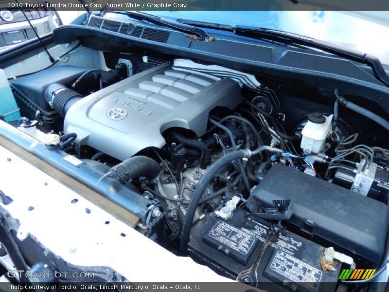 Super White / Graphite Gray 2010 Toyota Tundra Double Cab