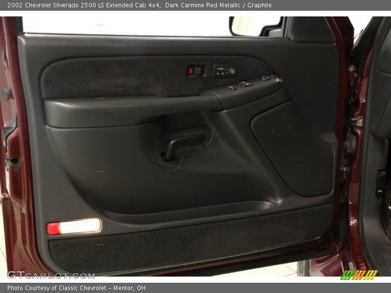 Dark Carmine Red Metallic / Graphite 2002 Chevrolet Silverado 2500 LS Extended Cab 4x4