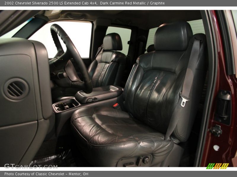 Dark Carmine Red Metallic / Graphite 2002 Chevrolet Silverado 2500 LS Extended Cab 4x4