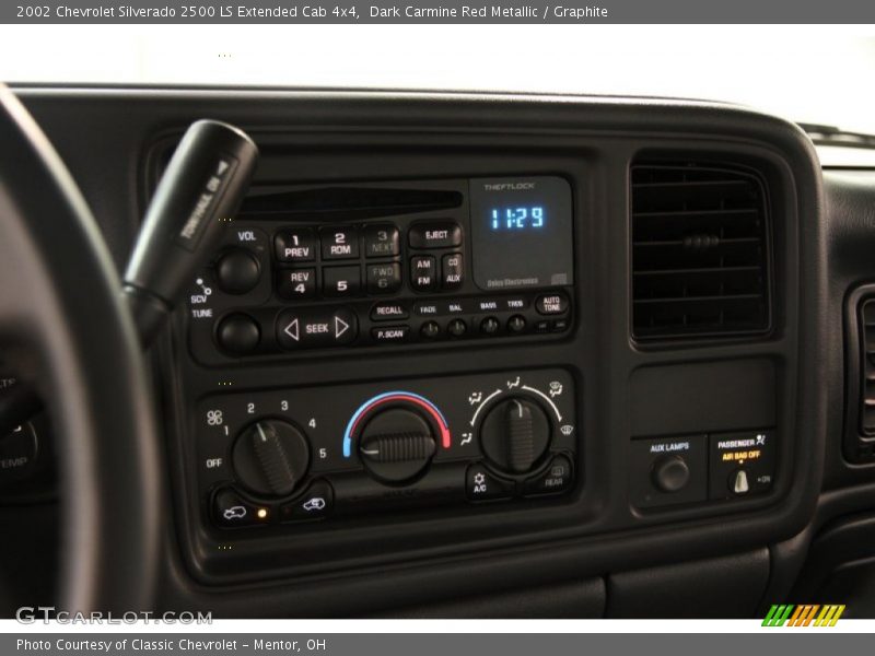 Dark Carmine Red Metallic / Graphite 2002 Chevrolet Silverado 2500 LS Extended Cab 4x4