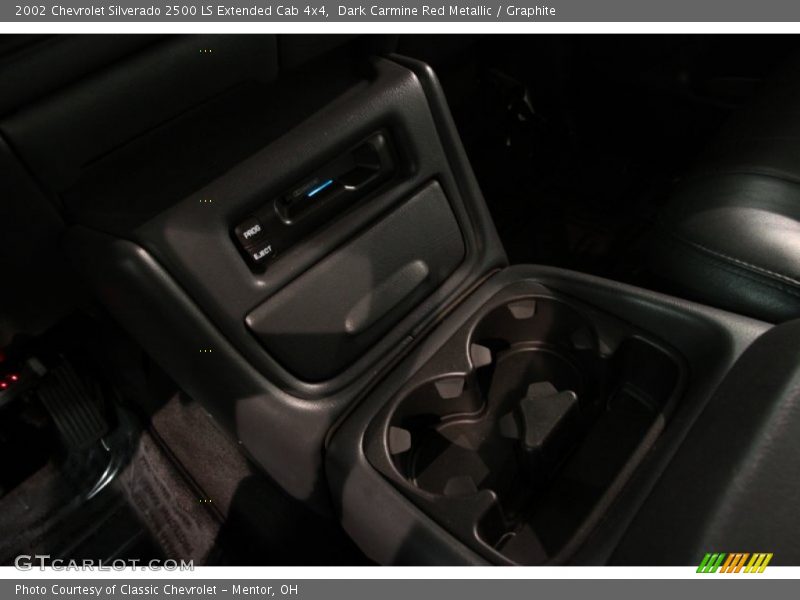 Dark Carmine Red Metallic / Graphite 2002 Chevrolet Silverado 2500 LS Extended Cab 4x4