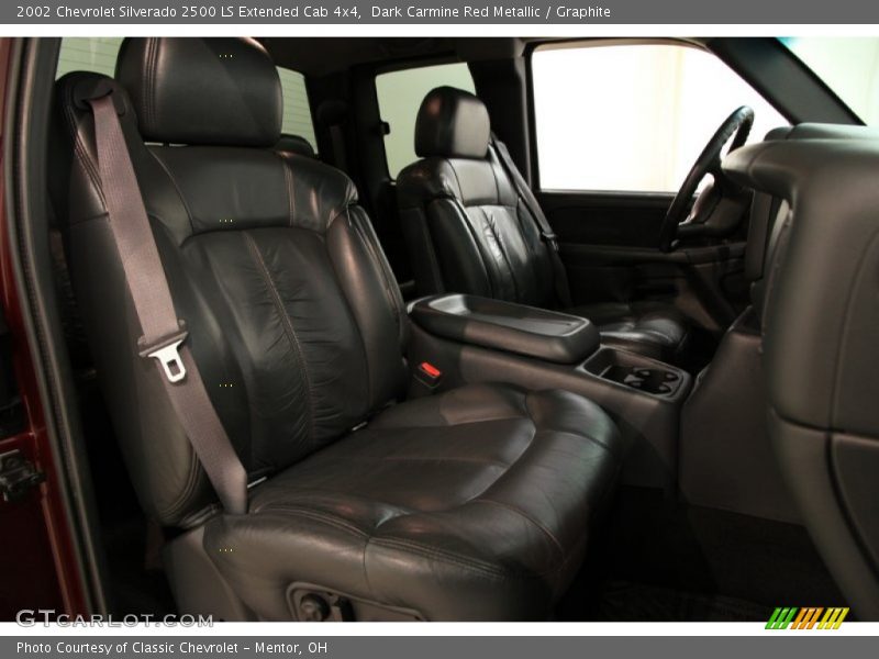 Dark Carmine Red Metallic / Graphite 2002 Chevrolet Silverado 2500 LS Extended Cab 4x4