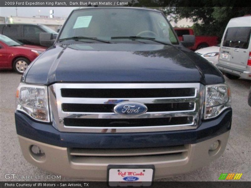 Dark Blue Pearl Metallic / Camel 2009 Ford Expedition King Ranch