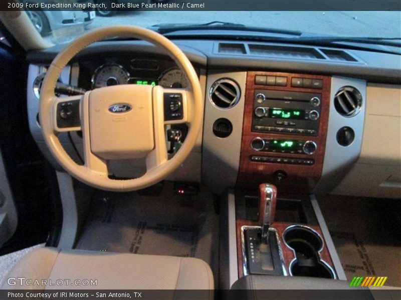 Dark Blue Pearl Metallic / Camel 2009 Ford Expedition King Ranch