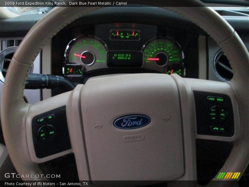 Dark Blue Pearl Metallic / Camel 2009 Ford Expedition King Ranch