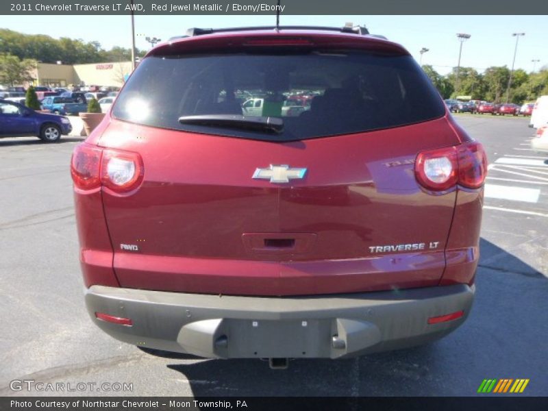 Red Jewel Metallic / Ebony/Ebony 2011 Chevrolet Traverse LT AWD
