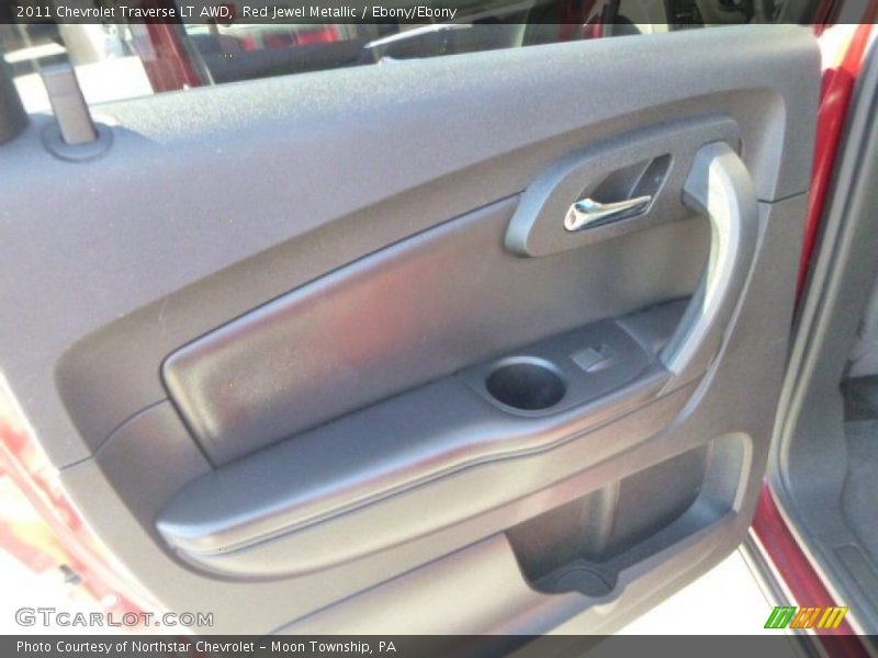 Red Jewel Metallic / Ebony/Ebony 2011 Chevrolet Traverse LT AWD
