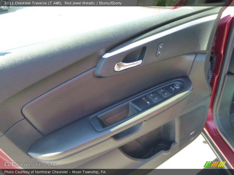 Red Jewel Metallic / Ebony/Ebony 2011 Chevrolet Traverse LT AWD