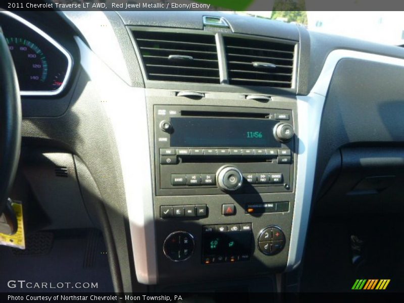 Red Jewel Metallic / Ebony/Ebony 2011 Chevrolet Traverse LT AWD
