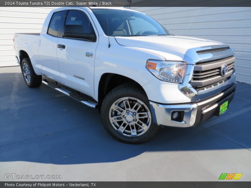 Super White / Black 2014 Toyota Tundra TSS Double Cab