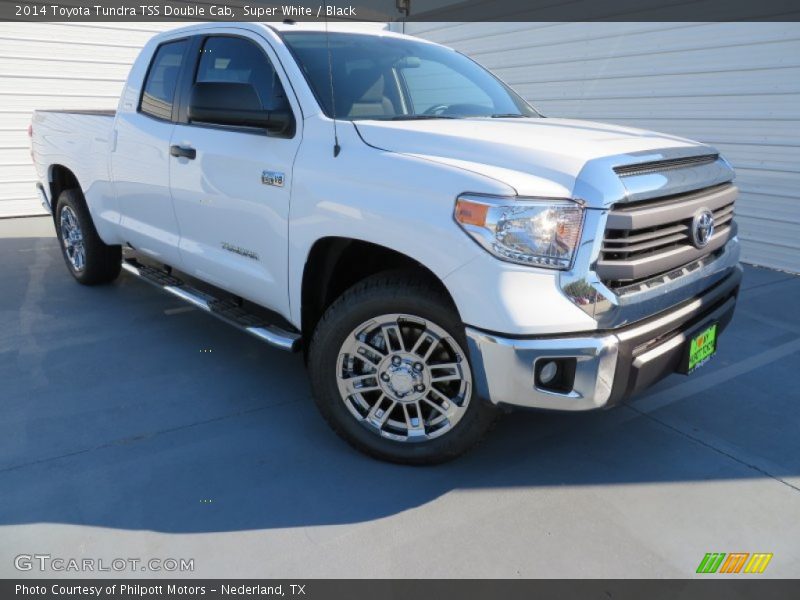 Super White / Black 2014 Toyota Tundra TSS Double Cab