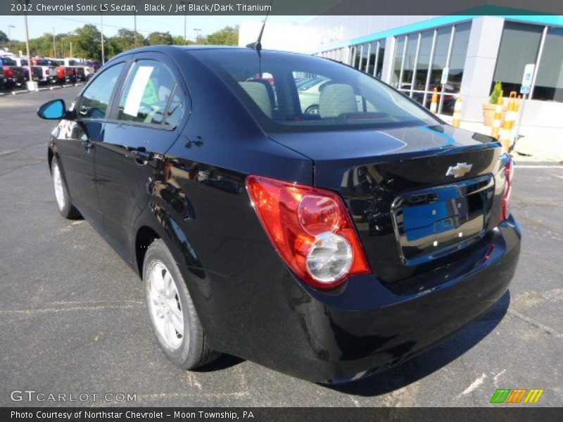 Black / Jet Black/Dark Titanium 2012 Chevrolet Sonic LS Sedan