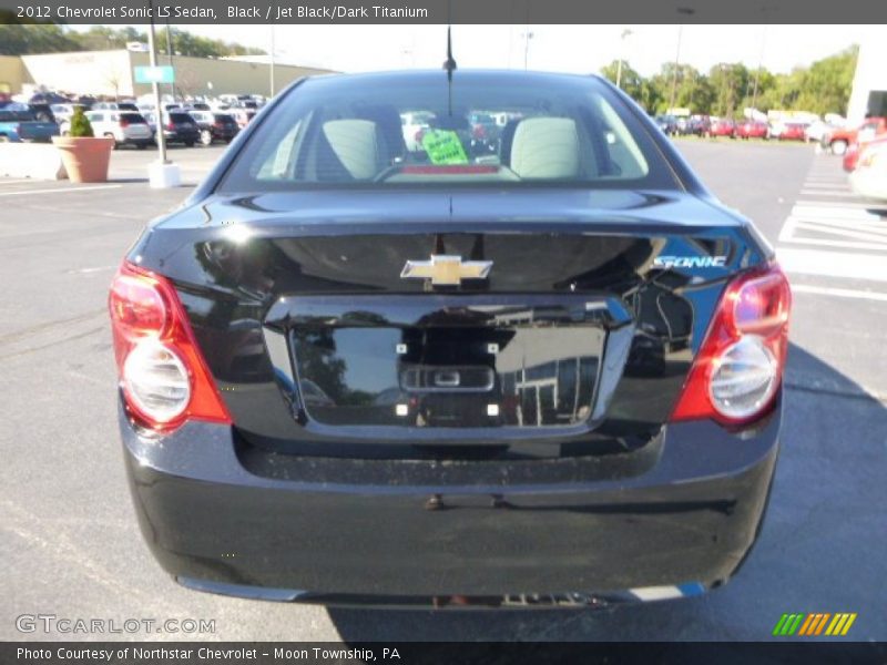 Black / Jet Black/Dark Titanium 2012 Chevrolet Sonic LS Sedan