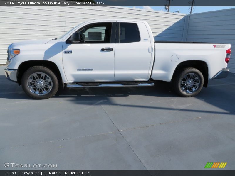 Super White / Black 2014 Toyota Tundra TSS Double Cab
