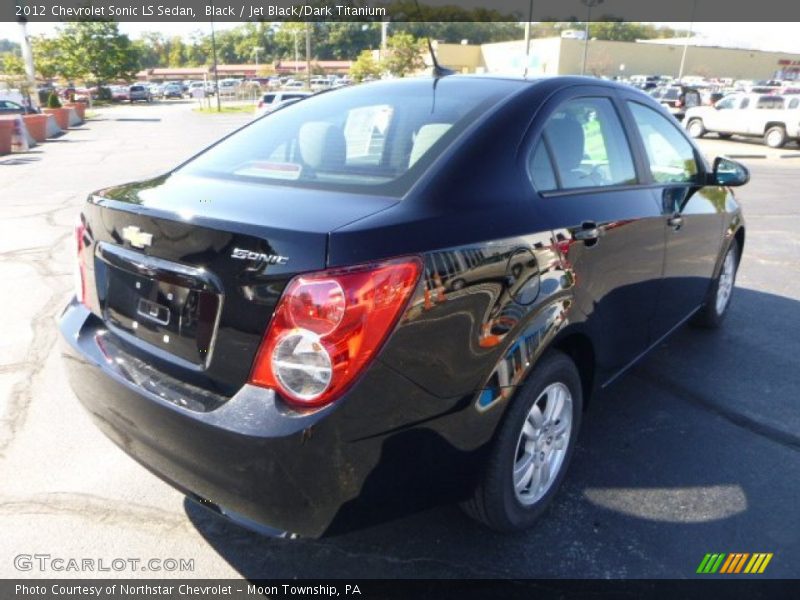 Black / Jet Black/Dark Titanium 2012 Chevrolet Sonic LS Sedan