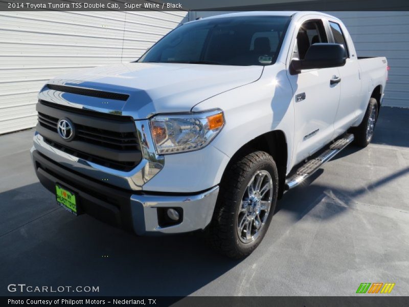 Super White / Black 2014 Toyota Tundra TSS Double Cab