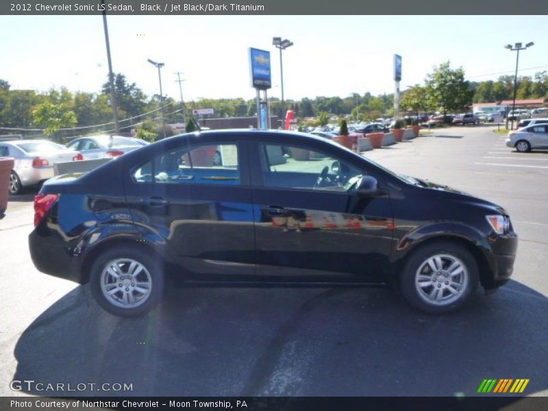 Black / Jet Black/Dark Titanium 2012 Chevrolet Sonic LS Sedan