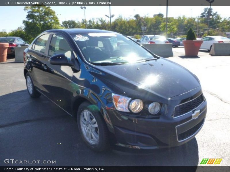 Black / Jet Black/Dark Titanium 2012 Chevrolet Sonic LS Sedan