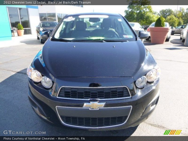 Black / Jet Black/Dark Titanium 2012 Chevrolet Sonic LS Sedan