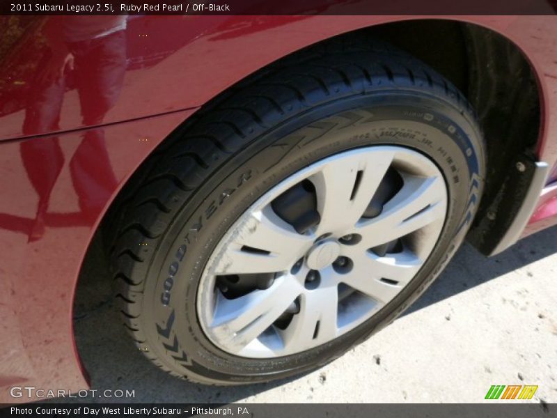 Ruby Red Pearl / Off-Black 2011 Subaru Legacy 2.5i