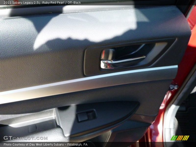 Ruby Red Pearl / Off-Black 2011 Subaru Legacy 2.5i