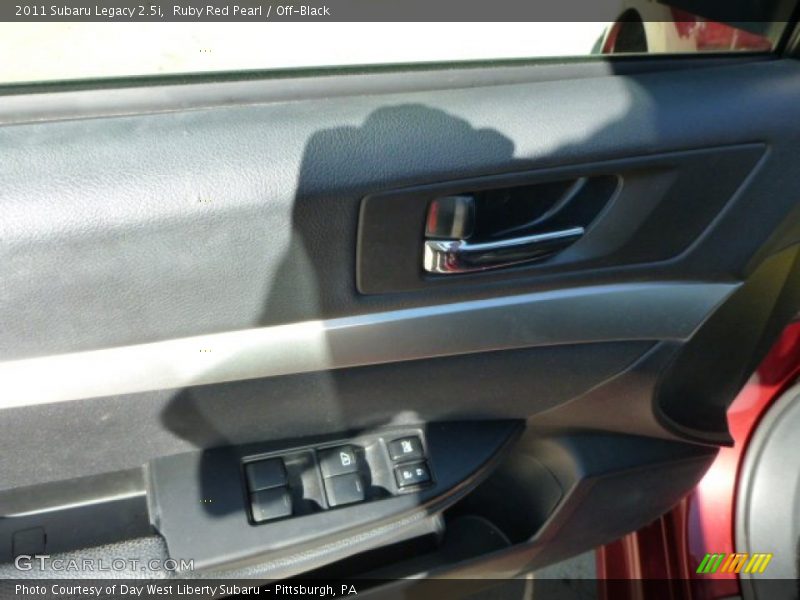 Ruby Red Pearl / Off-Black 2011 Subaru Legacy 2.5i