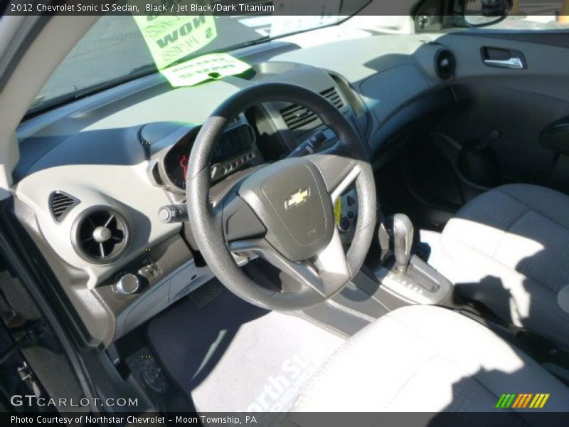 Black / Jet Black/Dark Titanium 2012 Chevrolet Sonic LS Sedan