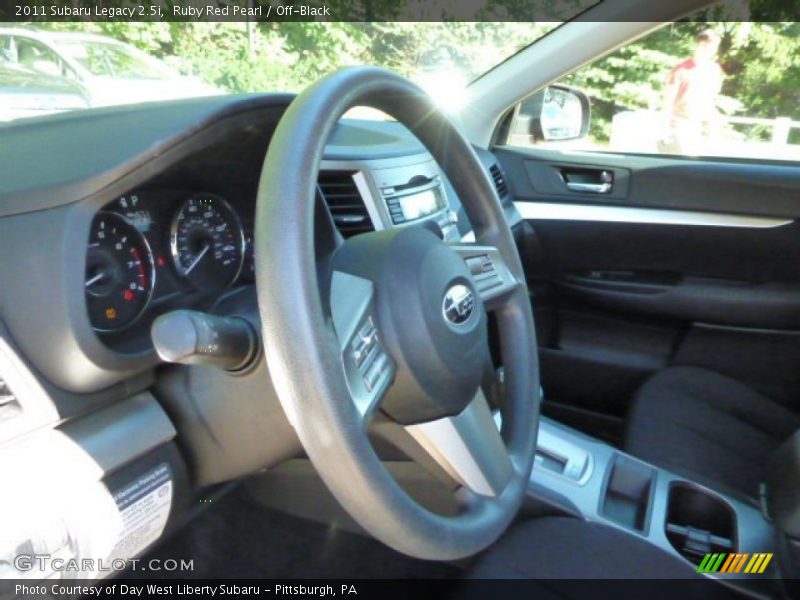 Ruby Red Pearl / Off-Black 2011 Subaru Legacy 2.5i