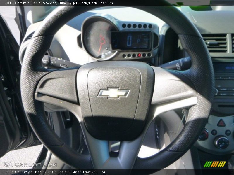 Black / Jet Black/Dark Titanium 2012 Chevrolet Sonic LS Sedan