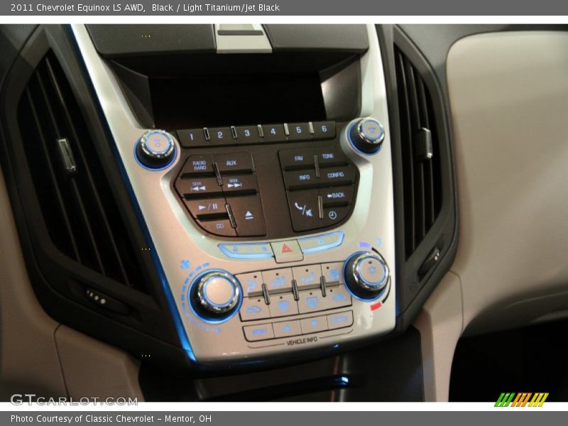 Controls of 2011 Equinox LS AWD