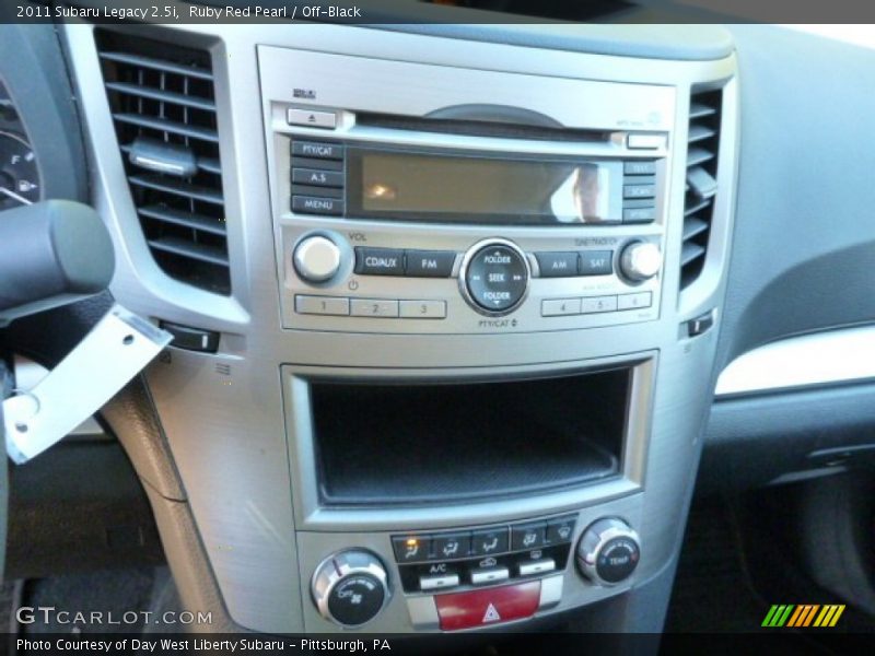 Ruby Red Pearl / Off-Black 2011 Subaru Legacy 2.5i