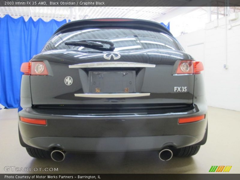 Black Obsidian / Graphite Black 2003 Infiniti FX 35 AWD