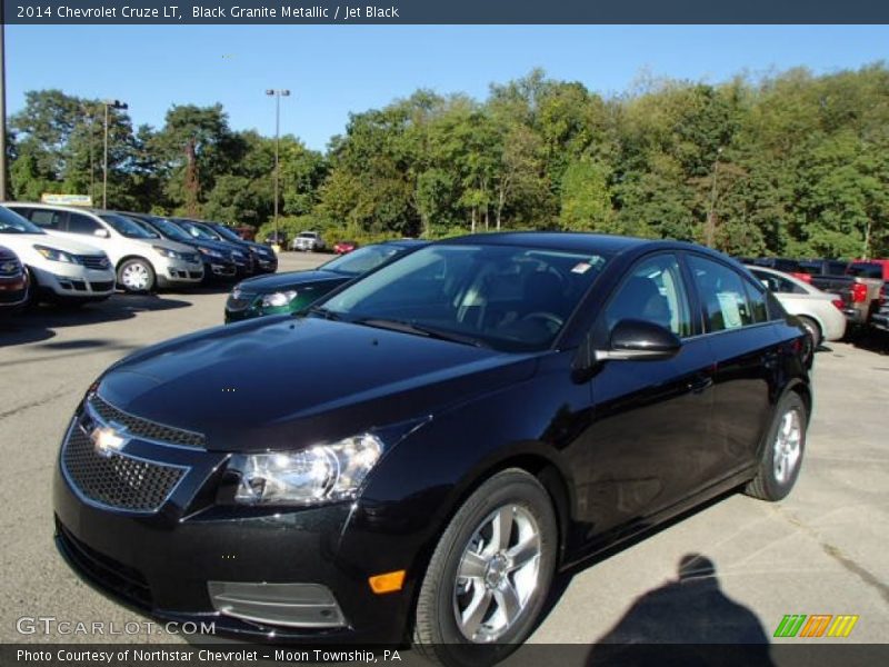 Black Granite Metallic / Jet Black 2014 Chevrolet Cruze LT