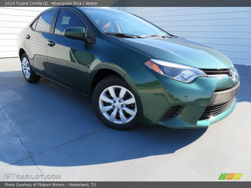 4Evergreen Mica / Amber 2014 Toyota Corolla LE