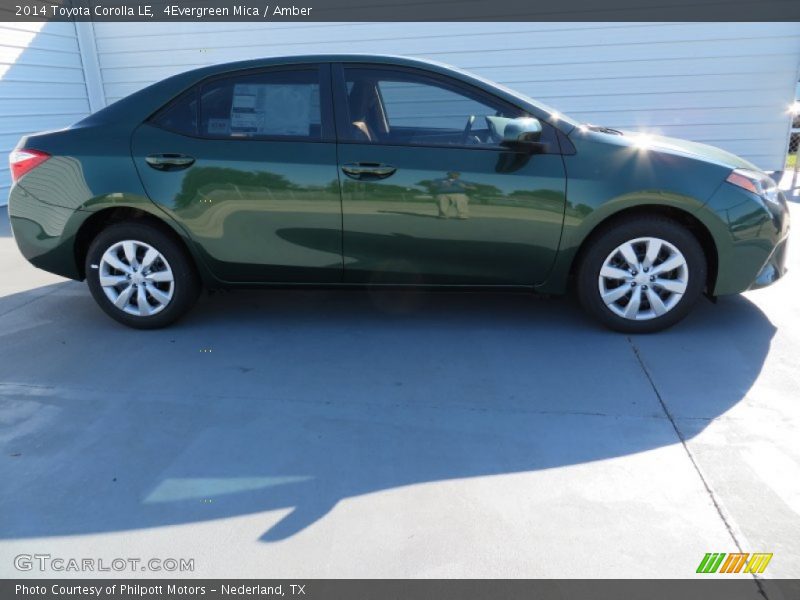 4Evergreen Mica / Amber 2014 Toyota Corolla LE