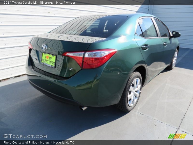 4Evergreen Mica / Amber 2014 Toyota Corolla LE